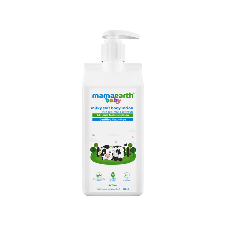 Mamaearth Milky Soft Baby Lotion (0+ Years) – 400 ml