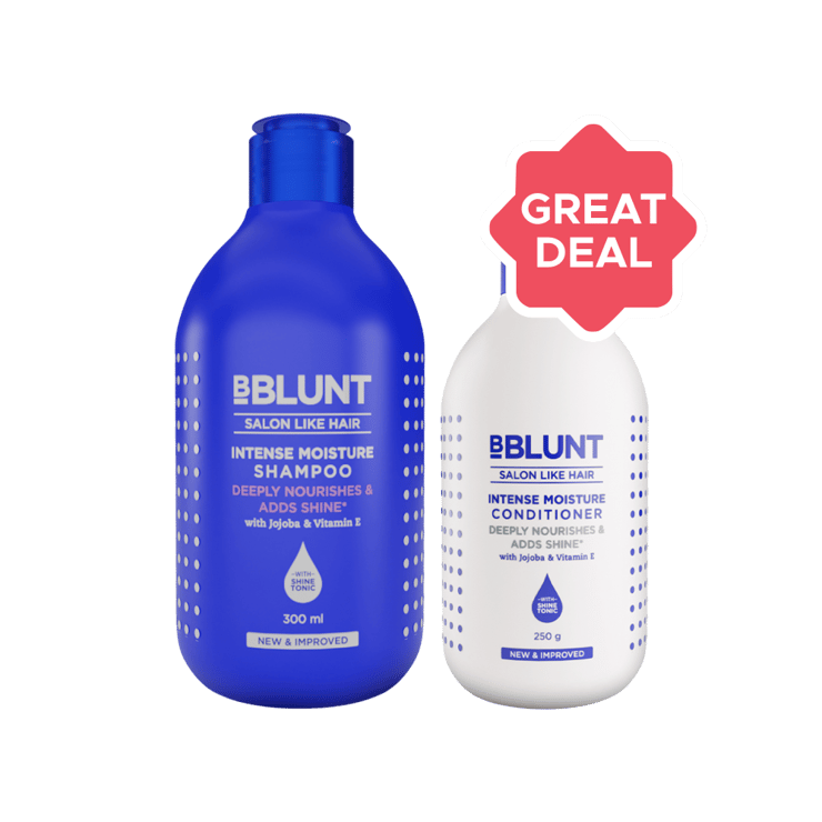 BBlunt Intense Moisture Shampoo & Conditioner Combo – 300 ml + 250 g