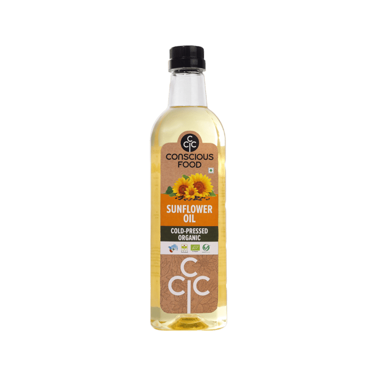 Conscious Food Organic Sunflower Oil – 1 ltr