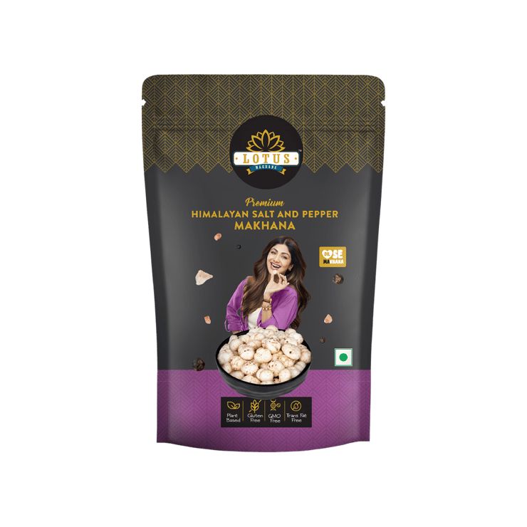 Lotus Himalayan Pink Salt And Pepper Flavoured Makhana – 55 g