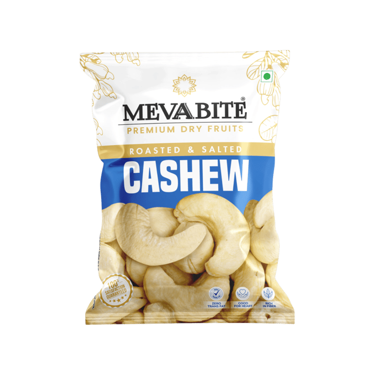 MevaBite Roasted & Salted Flavoured Cashew – 43 g