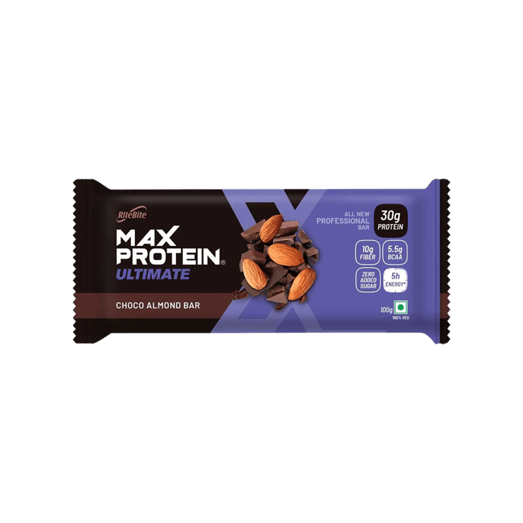 RiteBite Max Protein Choco Almond 30 g Protein Bar – 100 g