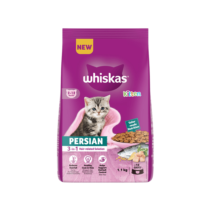 Whiskas Persian Dry Kitten Food – 1100 g