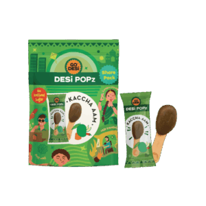 GO DESi Kaccha Aam Desi Popz Lollipop Candy - 8 pieces