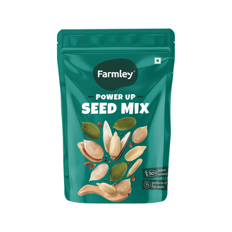 Farmley Protein Rich Seeds Mix – Chia, Pumpkin, Flax & More – 200 g