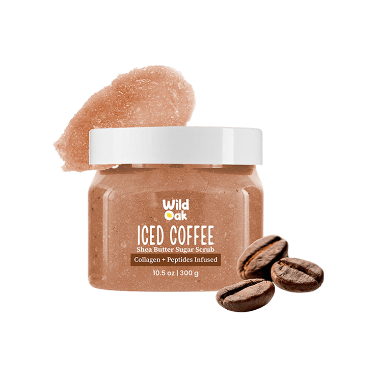 Wild Oak Iced Coffee Shea Butter Sugar Body Scrub – 300 g