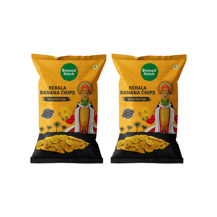 Beyond Snack Kerala Salt & Pepper Banana Chips – Pack of 2 – 2 x 70 g