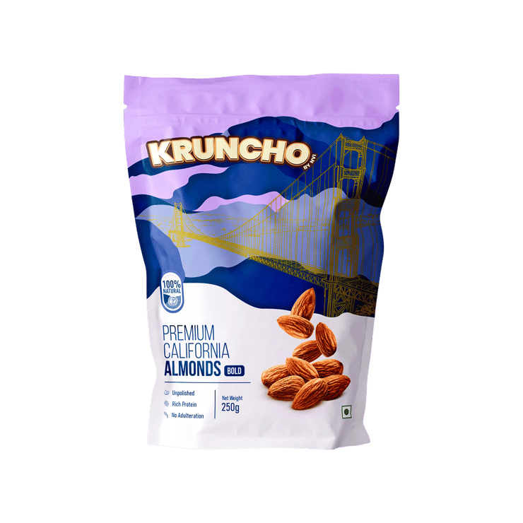 KRUNCHO BY NVI Premium California Almonds – 250 g