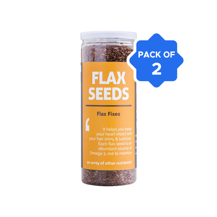 Omay Foods Roasted Flax Seeds – Pack of 2 – 2 x 160 g