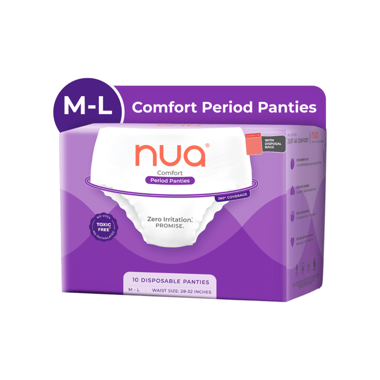 Nua Ultra-Absorbent Period Panty with Disposable Bags – 10 pieces