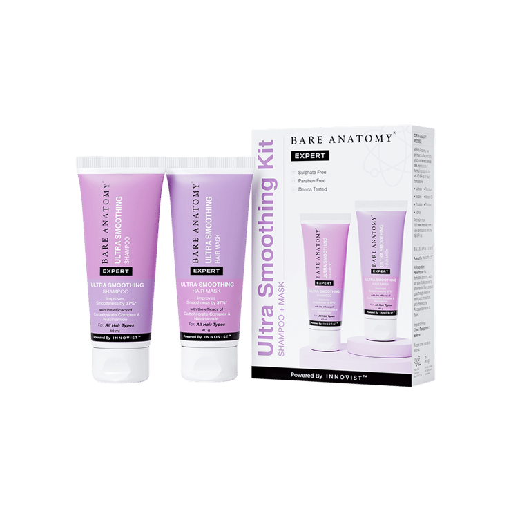 Bare Anatomy Ultra-Smoothing Travel Size Hair Care Kit (Shampoo & Hair Mask) – 1 set